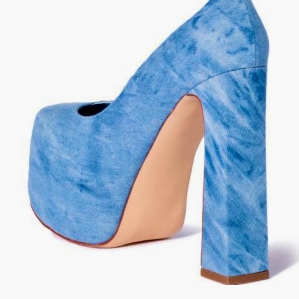 Stylish Blue Platform Shoes